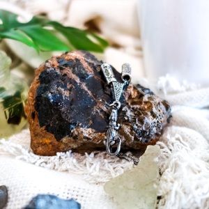 925 Sterling Silver Crocodile Necklace